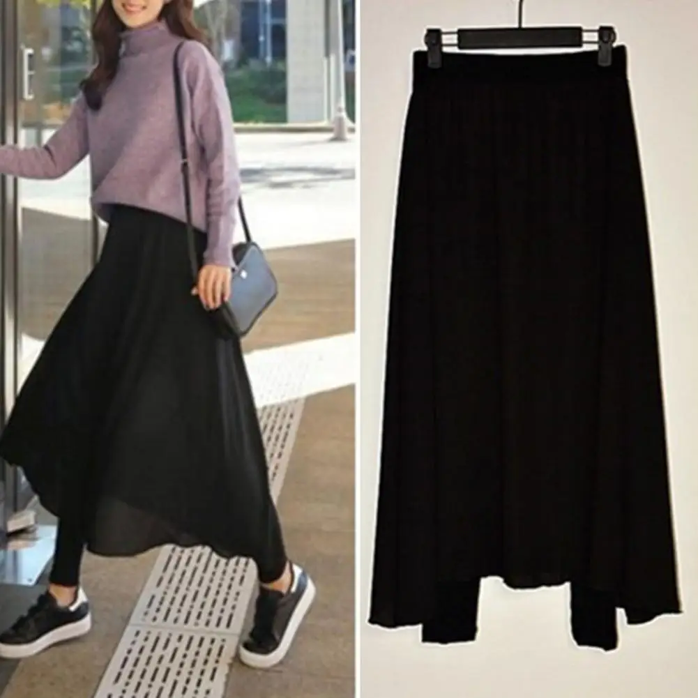 Long Skirt Women Spring Summer Fake Two Piece High Waisted Solid Color A Line Sewing Women Maxi Skirt Leggings Daily Wear 
Long Skirt Women Spring Summer Fake Two Piece High Waisted Solid Color A Line Sewing Women Maxi Skirt Leggings Daily Wear