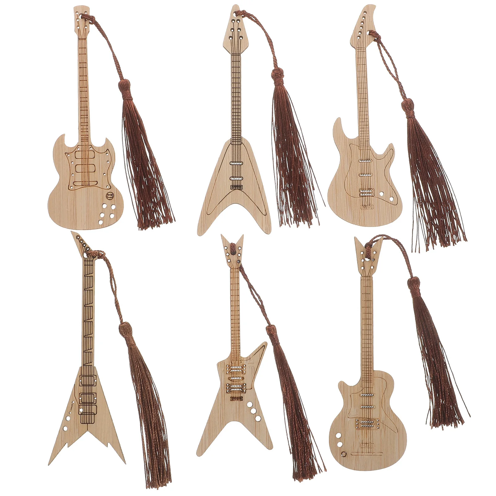 6 Pcs China Bookmarks Lovers Bass Guitars Wood Creative Retro Gifts Reading Page Markers
6 Pcs China Bookmarks Lovers Bass Guitars Wood Creative Retro Gifts Reading Page Markers