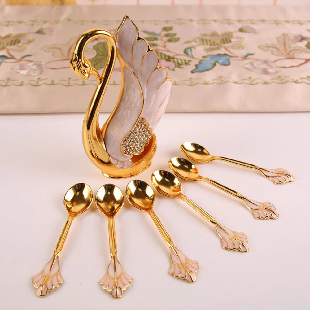 Spoons Or Fork Swan Base Holder Creative Flatware Set Household Innovative Design Light Luxury Stainless Steel
Spoons Or Fork Swan Base Holder Creative Flatware Set Household Innovative Design Light Luxury Stainless Steel