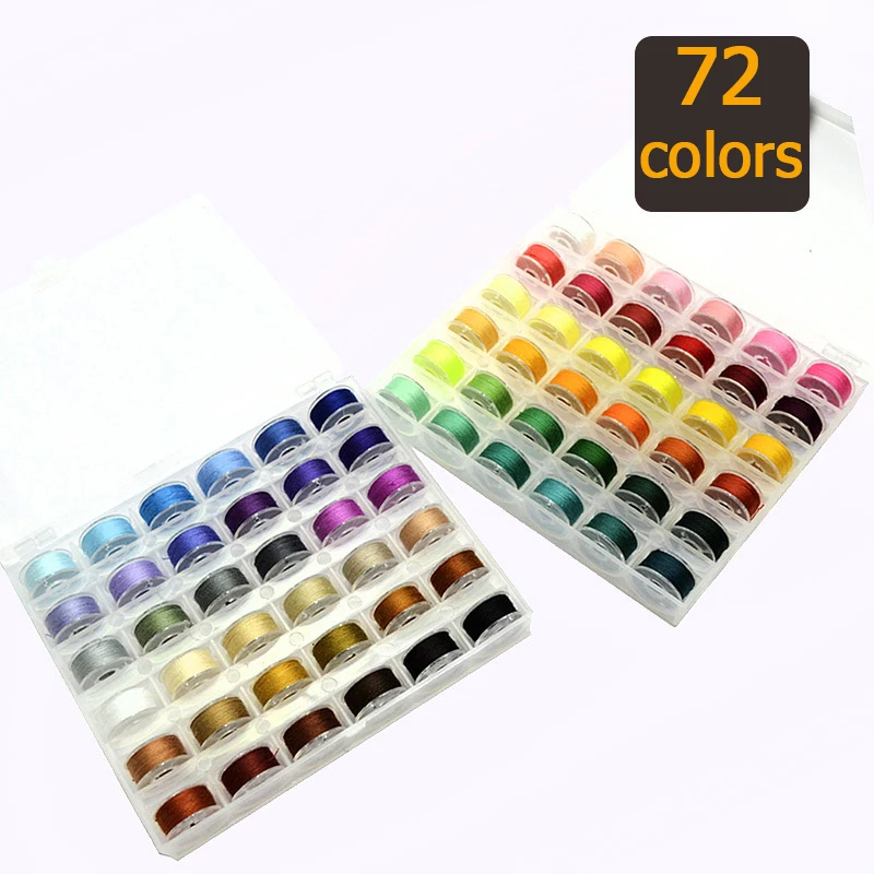25/72 pcs Multicolor Sewing Thread Spools Sewing Machine Bobbins Plastic Bobbins with Thread for Sewing Machines Supplies
25/72 pcs Multicolor Sewing Thread Spools Sewing Machine Bobbins Plastic Bobbins with Thread for Sewing Machines Supplies