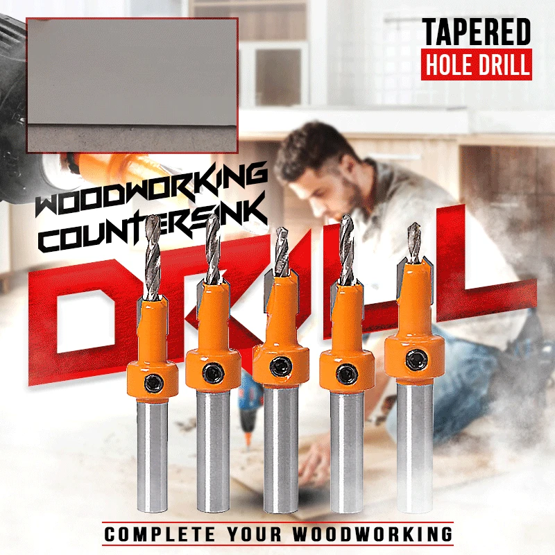 8mm Shank HSS Woodworking Countersink Router Drill Bits Set Screw Extractor Remon Demolition Wood Milling Cutter Alloy Drill Bit
8mm Shank HSS Woodworking Countersink Router Drill Bits Set Screw Extractor Remon Demolition Wood Milling Cutter Alloy Drill Bit