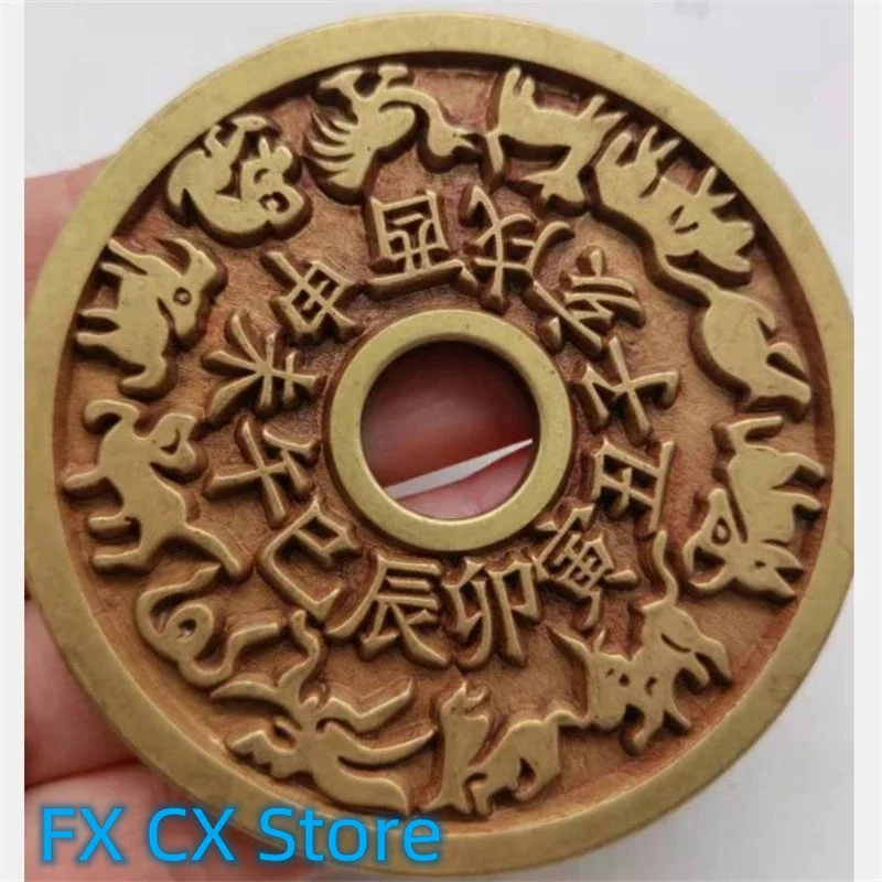 Solid Brass Archaize Statue Rat Ox Tiger Rabbit Dragon Snake Horse Sheep Monkey Rooster Dog Pig 12 Zodiac Bronze Coins
Solid Brass Archaize Statue Rat Ox Tiger Rabbit Dragon Snake Horse Sheep Monkey Rooster Dog Pig 12 Zodiac Bronze Coins