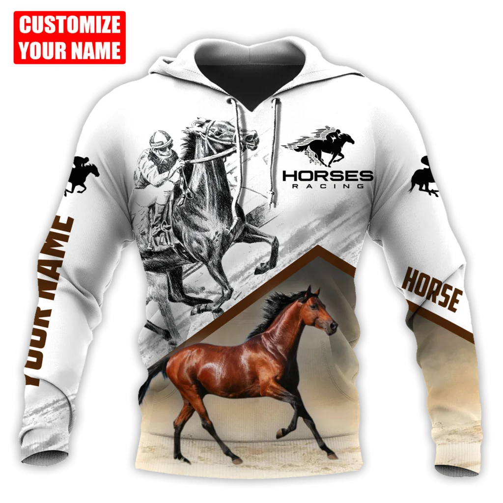 

2021New Autumn Hoodie Horse Racing 3D Printing Men's/Women's Sweatshirt Unisex Streetwear Zipper Pullover Casual Jacket-19