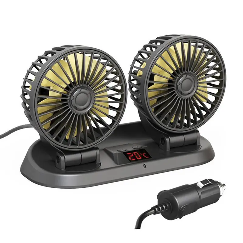 12/24V Portable Vehicle Fan 12/24V Electric Dual Head Cooling Fan With 360 Degree Rotatable 360 Degree Rotatable Electric Auto
12/24V Portable Vehicle Fan 12/24V Electric Dual Head Cooling Fan With 360 Degree Rotatable 360 Degree Rotatable Electric Auto