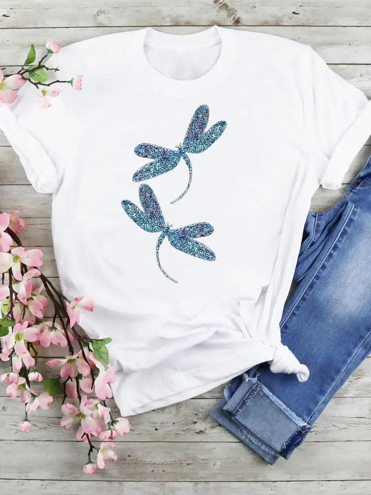 Tees Ladies Dragonfly 90s New Trend Women Short Sleeve Summer Clothes Tops Female Fashion Cartoon Tshirts Graphic T-Shirt
Tees Ladies Dragonfly 90s New Trend Women Short Sleeve Summer Clothes Tops Female Fashion Cartoon Tshirts Graphic T-Shirt