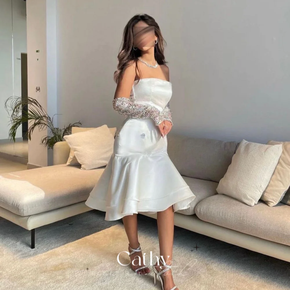 Женское атласное платье с блестками Cathy, Атласное Вечернее Платье До Колена, с рукавами-фонариками, цвета слоновой кости, для выпускного вечера
Женское атласное платье с блестками Cathy, Атласное Вечернее Платье До Колена, с рукавами-фонариками, цвета слоновой кости, для выпускного вечера