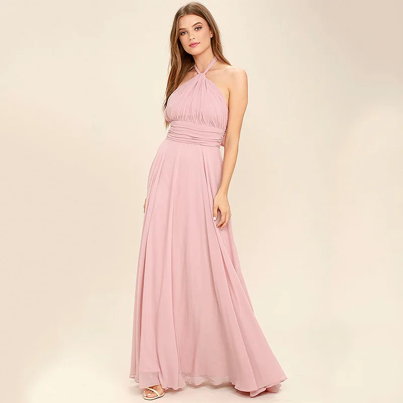 ZOGAA Sexy Chiffon Halter Gown Wedding Party Bridesmaid Dresses Sexy Backless Sleeveless Sister Group Formal Party Prom Dresses
ZOGAA Sexy Chiffon Halter Gown Wedding Party Bridesmaid Dresses Sexy Backless Sleeveless Sister Group Formal Party Prom Dresses