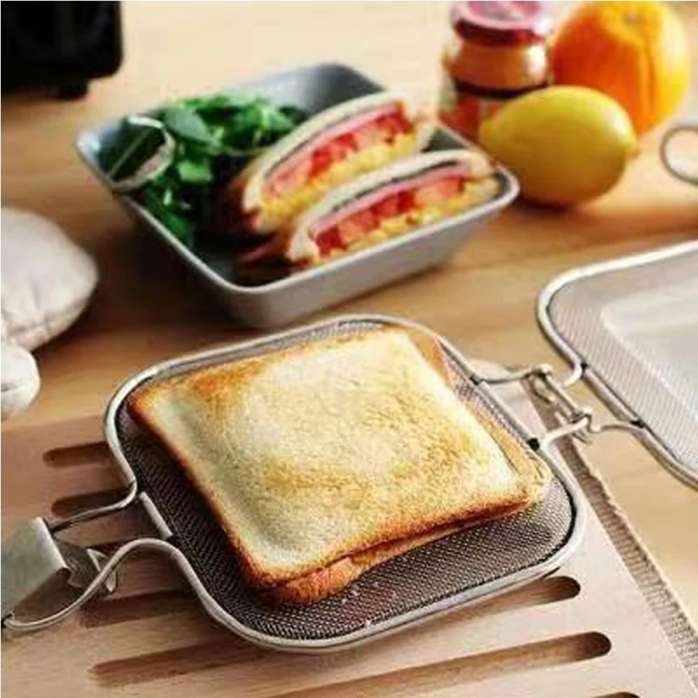 Stainless Steel Sandwich Maker Baking Mold Bread Toaster Mould Grill Mesh Quickly Make Sandwiches Breakfast Baking Tools
Stainless Steel Sandwich Maker Baking Mold Bread Toaster Mould Grill Mesh Quickly Make Sandwiches Breakfast Baking Tools