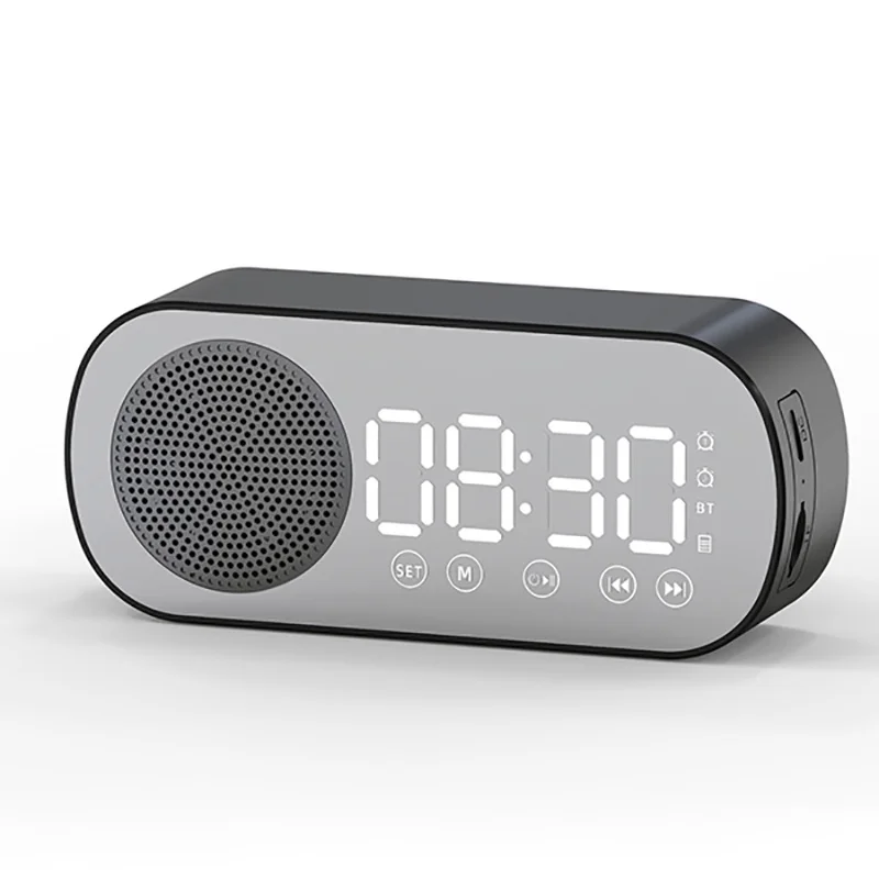 Интеллектуальная беспроводная Bluetooth-колонка с часами, двойной будильник с поддержкой TF-карты, FM-радио, звуковая панель, Hi-Fi музыкальная шкатулка, звуковая панель, маленький будильник
Интеллектуальная беспроводная Bluetooth-колонка с часами, двойной будильник с поддержкой TF-карты, FM-радио, звуковая панель, Hi-Fi музыкальная шкатулка, звуковая панель, маленький будильник