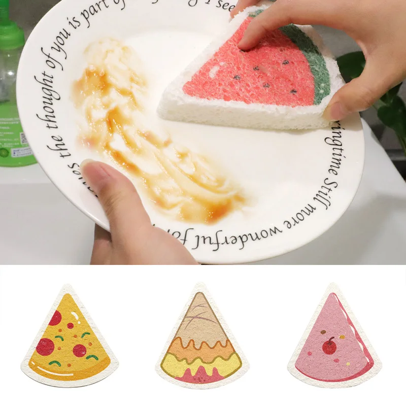 4pcs Kitchen Dishwashing Sponge Cute Cartoon Compressed Wood Pulp Sponge Scouring Pad Kitchen Pot Wipe Dish Cleaning Tools
4pcs Kitchen Dishwashing Sponge Cute Cartoon Compressed Wood Pulp Sponge Scouring Pad Kitchen Pot Wipe Dish Cleaning Tools