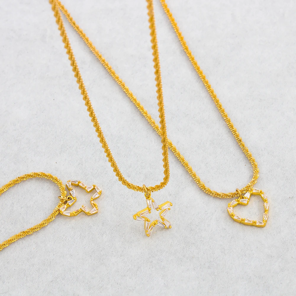Luxury Zircon Pendant Jewelry Necklace Butterfly Star Heart Stainless Steel Chain Geometry Choker For Women YS290
Luxury Zircon Pendant Jewelry Necklace Butterfly Star Heart Stainless Steel Chain Geometry Choker For Women YS290