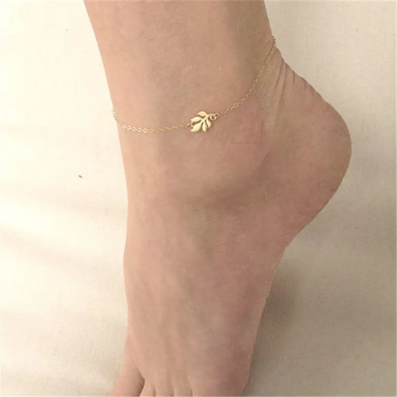 Trendy New Design Sexy Beach Style Chain Anklets for Women Fashion Vintage Gold Color Leaves Accessory Foot Ornament Jewelry
Trendy New Design Sexy Beach Style Chain Anklets for Women Fashion Vintage Gold Color Leaves Accessory Foot Ornament Jewelry
