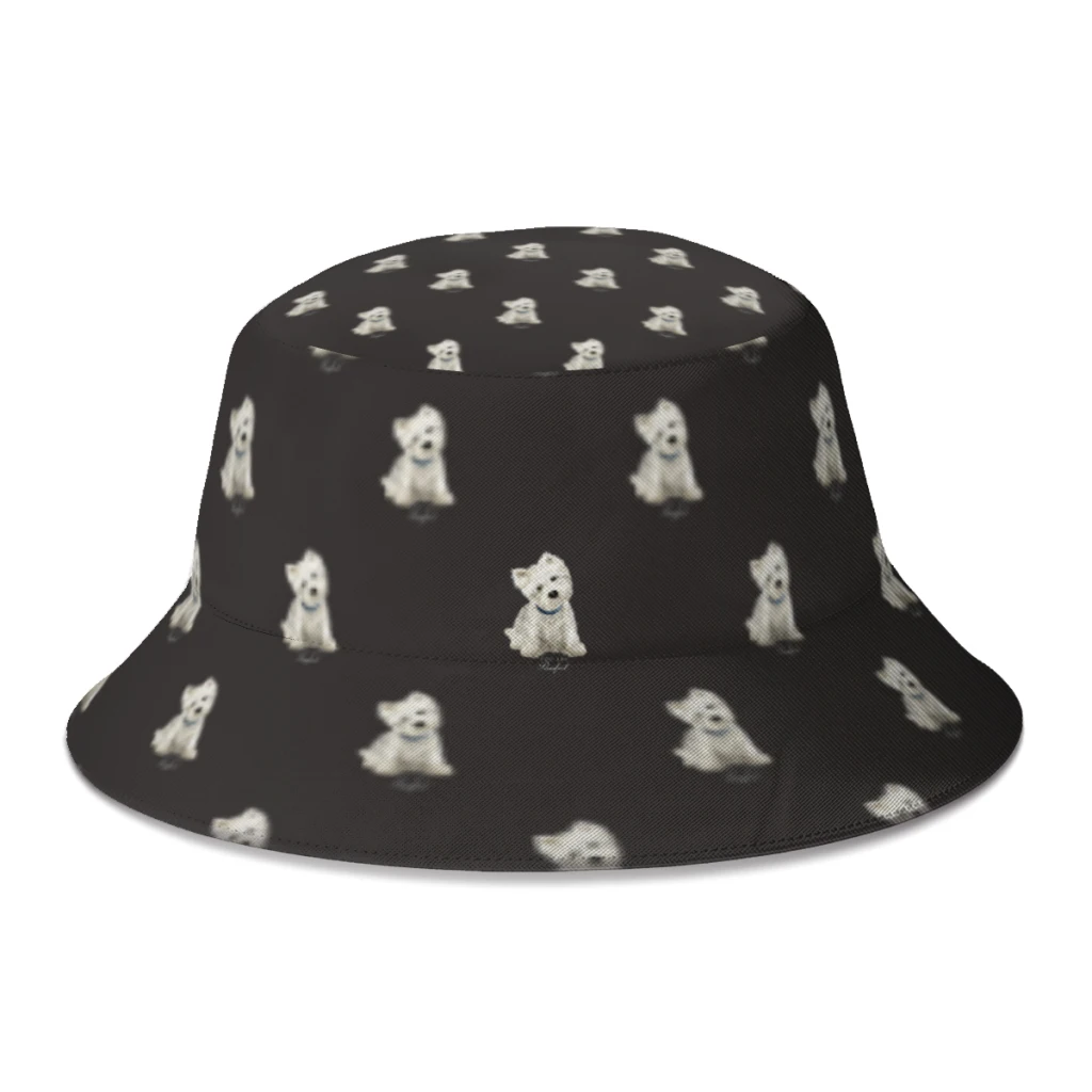 Summer West Highland White Terrier Bucket Hats Women Men Dog Streetwear Foldable Bob Fisherman Hat Girls Boys Panama Cap
Summer West Highland White Terrier Bucket Hats Women Men Dog Streetwear Foldable Bob Fisherman Hat Girls Boys Panama Cap