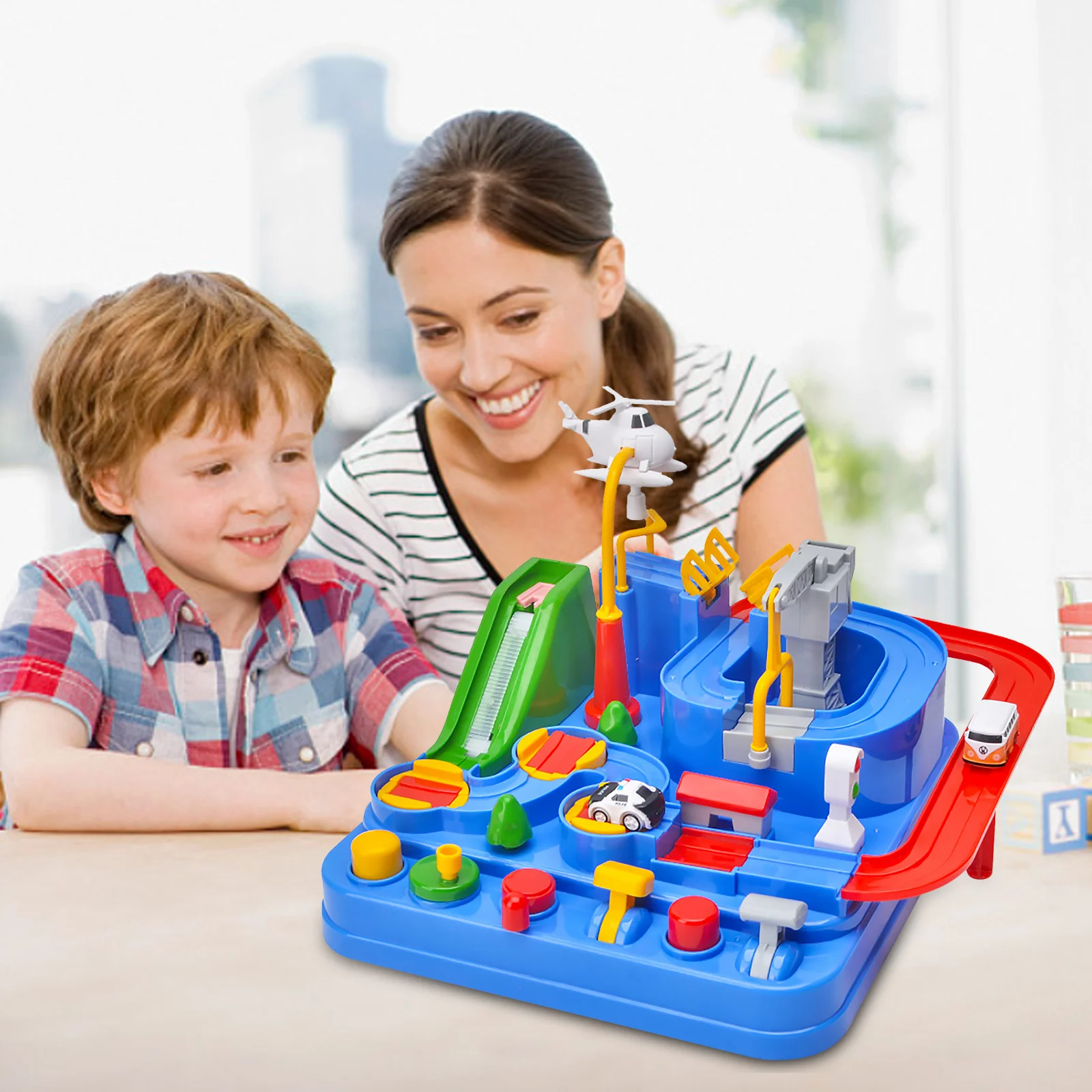 Racing Cartoon Track Car Adventure Game Mechanical Interactive Train Model Racing Educational Toys for Children
Racing Cartoon Track Car Adventure Game Mechanical Interactive Train Model Racing Educational Toys for Children