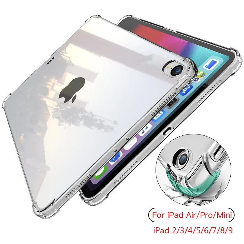 For New iPad 7 8 9 10.2 9.7 2021 5 6 Air 10.9 2 3 4 Case TPU Silicon Transparent Cover For iPad Pro 10.5 '' 11'' Mini 2 3 4 5 6
For New iPad 7 8 9 10.2 9.7 2021 5 6 Air 10.9 2 3 4 Case TPU Silicon Transparent Cover For iPad Pro 10.5 '' 11'' Mini 2 3 4 5 6