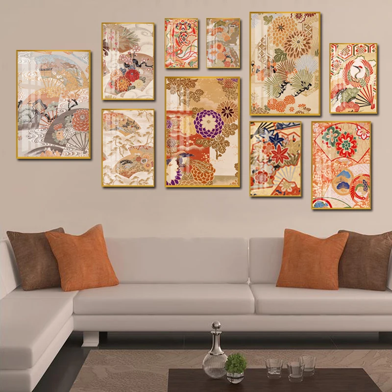 Japanese Style Canvas Painting Flowers Fan Pattern Retro Poster Home Decor Dining Room Living Room Japanese Restaurant Wall Art
Japanese Style Canvas Painting Flowers Fan Pattern Retro Poster Home Decor Dining Room Living Room Japanese Restaurant Wall Art