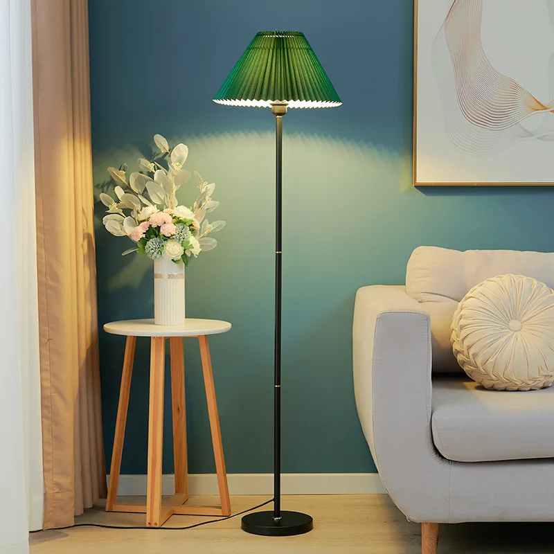 Pleated floor lamp LED modern minimalist bedroom study living room bedside fabric vertical table lamp hotel hotel room lamp
Pleated floor lamp LED modern minimalist bedroom study living room bedside fabric vertical table lamp hotel hotel room lamp