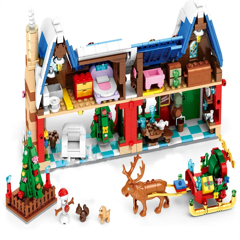 Winter Village Christmas Series Snowman Elk Carriage Gingerbread House Building Blocks Bricks Toys Gifts
Winter Village Christmas Series Snowman Elk Carriage Gingerbread House Building Blocks Bricks Toys Gifts