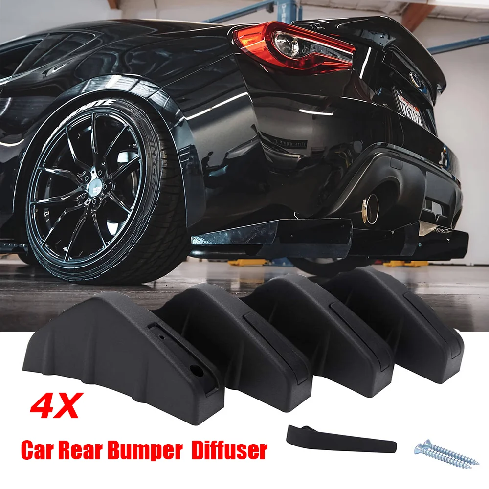 4PCS Universal Car Diffuser Rear Bumper Spoiler Diffuser Shark Fin Protect Cover Car Bumper Lip Anti-crash Accessorie for Honda
4PCS Universal Car Diffuser Rear Bumper Spoiler Diffuser Shark Fin Protect Cover Car Bumper Lip Anti-crash Accessorie for Honda