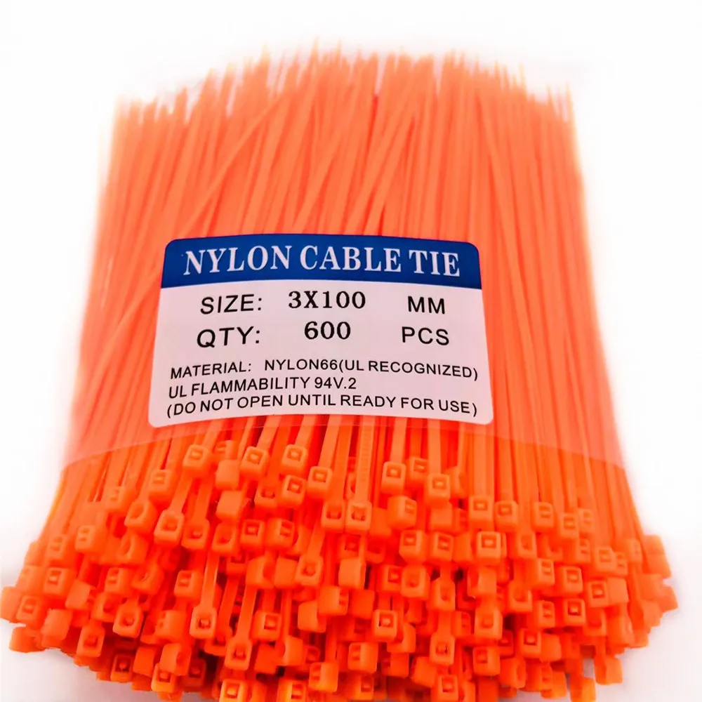 Orange 600Pcs 3x100MM Plastic Nylon Self-Locking Wire And Cable Ties Zip Ties Velcro Cable Ties Cable Organizer Wire Strap
Orange 600Pcs 3x100MM Plastic Nylon Self-Locking Wire And Cable Ties Zip Ties Velcro Cable Ties Cable Organizer Wire Strap