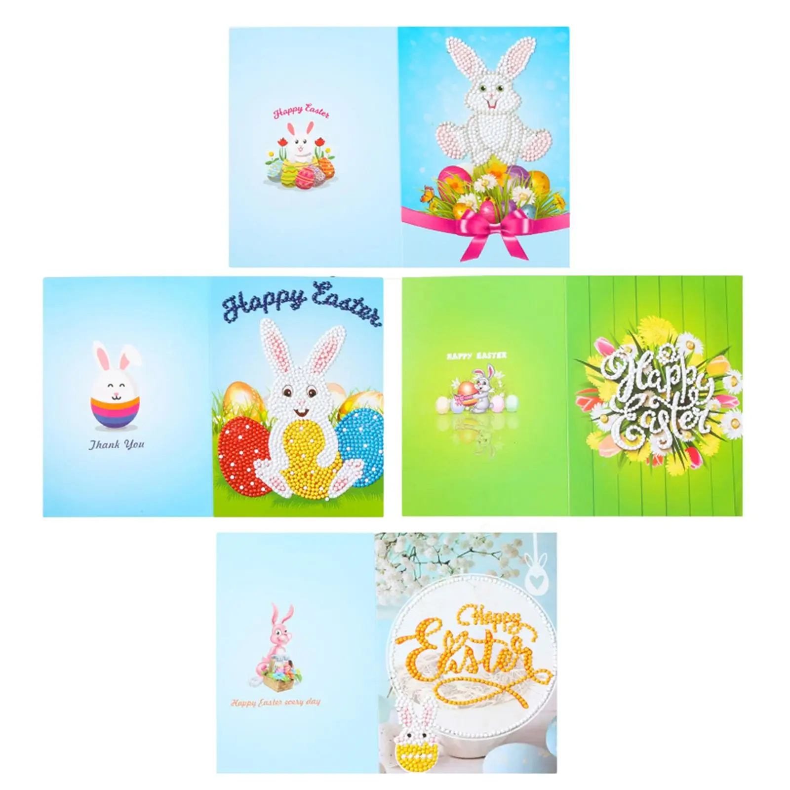 4 Pieces Cute Greeting Card Kit Diamond Painting Easter DIY with Envelope Birthday Cards Craft for Gift Mother’S Day Anniversary 
4 Pieces Cute Greeting Card Kit Diamond Painting Easter DIY with Envelope Birthday Cards Craft for Gift Mother’S Day Anniversary