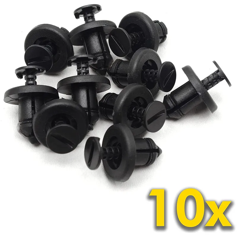 10pcs Car Push Pin Rivet Fasteners Trim Clips Panel Bumper For Renault Clio Laguna Megane Espace 10mm Black Plastic 7703072360
10pcs Car Push Pin Rivet Fasteners Trim Clips Panel Bumper For Renault Clio Laguna Megane Espace 10mm Black Plastic 7703072360