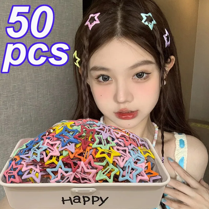Colorful Star BB Hair Clips Y2K Women Grils Cute Metal Star Hairpin Side Barrettes Hair Grip Headwear Fashion Hair Accessories
Colorful Star BB Hair Clips Y2K Women Grils Cute Metal Star Hairpin Side Barrettes Hair Grip Headwear Fashion Hair Accessories