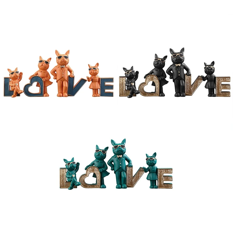 4 Pcs Animal Love French Bulldog Figurines Decoration Dog Sculpture Home Living Room Decor Bulldog Statue Table Decor
4 Pcs Animal Love French Bulldog Figurines Decoration Dog Sculpture Home Living Room Decor Bulldog Statue Table Decor