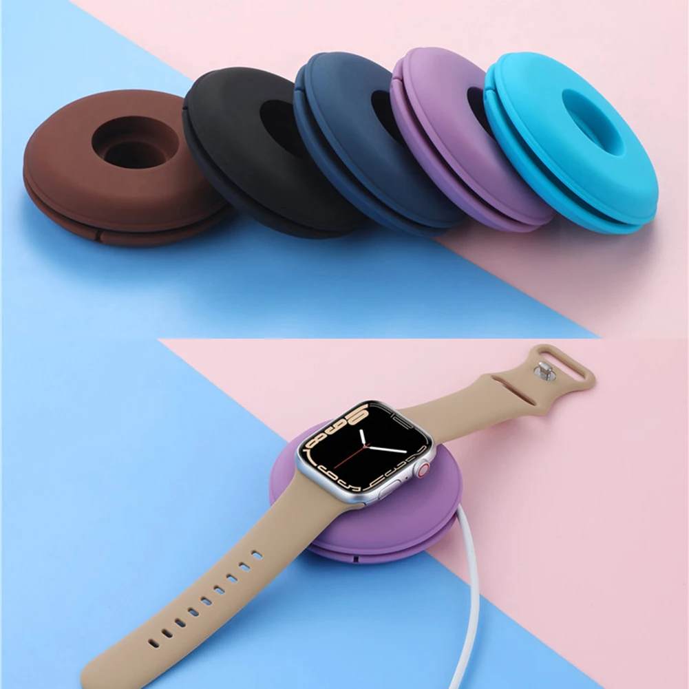 Portable Wireless ChargerSilicone Cable Protector Winder for Apple Watch Series Fast Charging Stand Holder Dock Station Acceries
Portable Wireless ChargerSilicone Cable Protector Winder for Apple Watch Series Fast Charging Stand Holder Dock Station Acceries