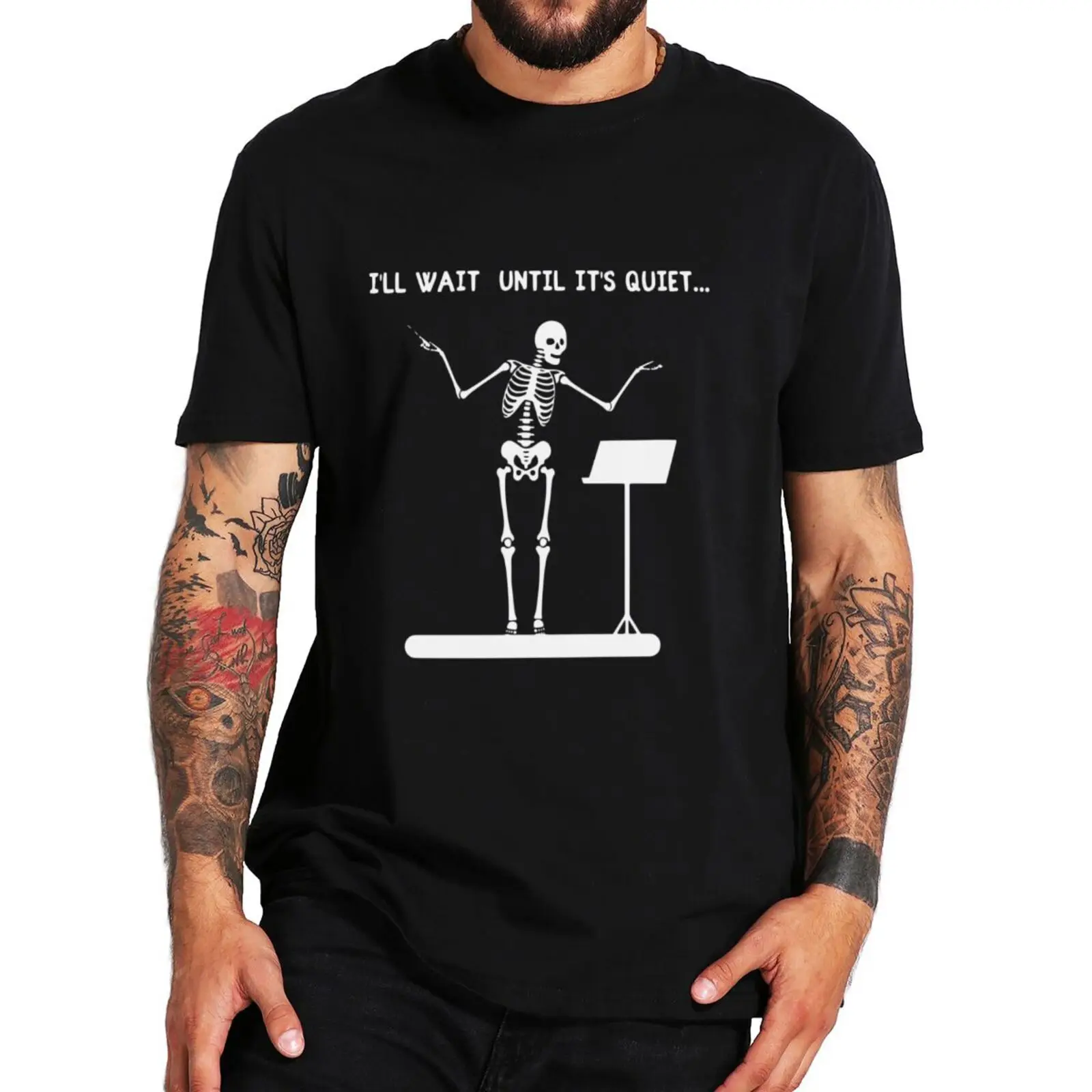 Funny Skeleton Conductor T-Shirt Humor Halloween Gift For Music Teacher Tee Tops Summer Casual 100% Cotton Unisex Soft T Shirts
Funny Skeleton Conductor T-Shirt Humor Halloween Gift For Music Teacher Tee Tops Summer Casual 100% Cotton Unisex Soft T Shirts