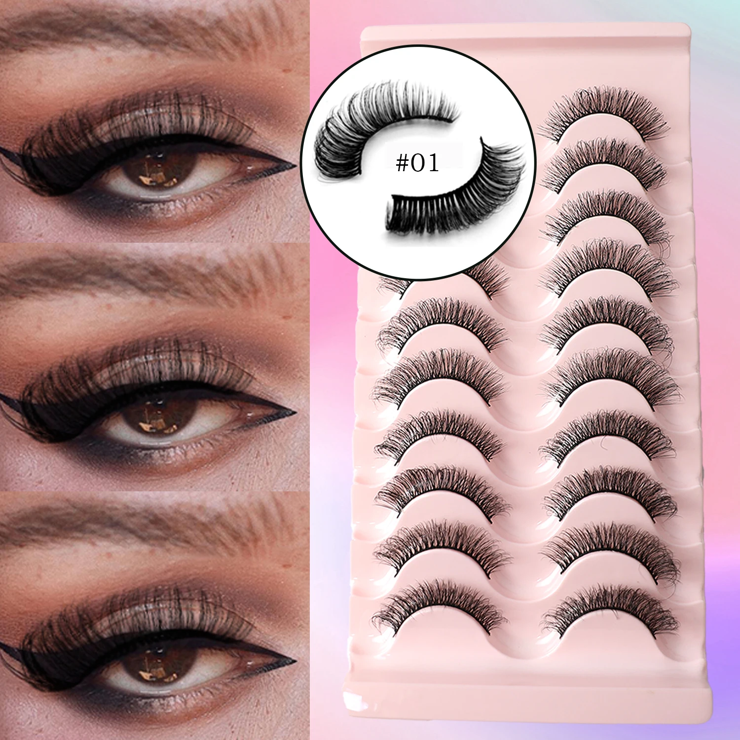 Mink Lashes 10- Pairs Dd-curl Eyelashes Thick False Eyelashes Soft Fake Eyelashes Lash Extension Reusable Eyelashes Makeup
Mink Lashes 10- Pairs Dd-curl Eyelashes Thick False Eyelashes Soft Fake Eyelashes Lash Extension Reusable Eyelashes Makeup