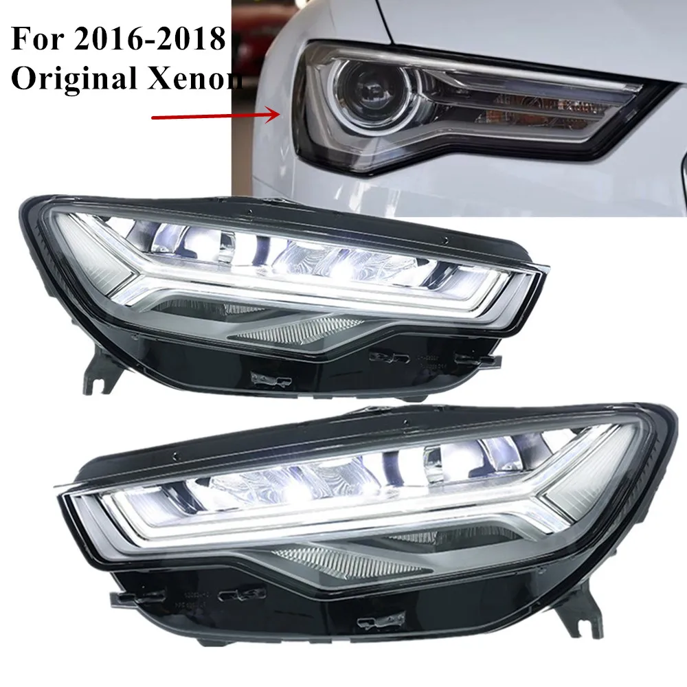 Автомобильные передние фары в сборе для Audi A6 C7 2012 2013 2014 2015 2016 2017 2018 аксессуары A6 светодиодные фары DRL указатель поворота
Автомобильные передние фары в сборе для Audi A6 C7 2012 2013 2014 2015 2016 2017 2018 аксессуары A6 светодиодные фары DRL указатель поворота