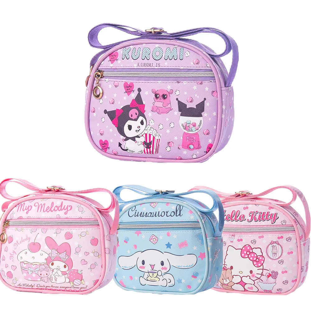 Kuromi Mymelody Kt Cat Cinnamoroll, милый мультяшный кожаный плечевой мешок через плечо, аниме водонепроницаемый чехол на молнии для хранения, подарок
Kuromi Mymelody Kt Cat Cinnamoroll, милый мультяшный кожаный плечевой мешок через плечо, аниме водонепроницаемый чехол на молнии для хранения, подарок