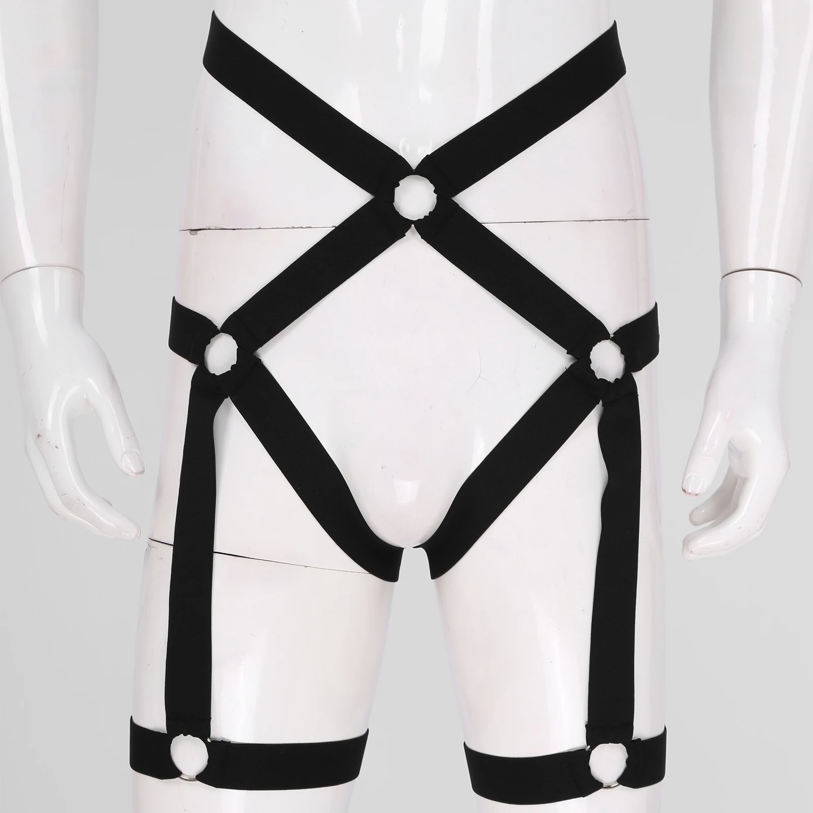 #M-XXL Men Elastic Body Leg Harness Belt Garter Strappy Erotic G-string Underwear Nightwear Party Club Show Costume Accessories
#M-XXL Men Elastic Body Leg Harness Belt Garter Strappy Erotic G-string Underwear Nightwear Party Club Show Costume Accessories