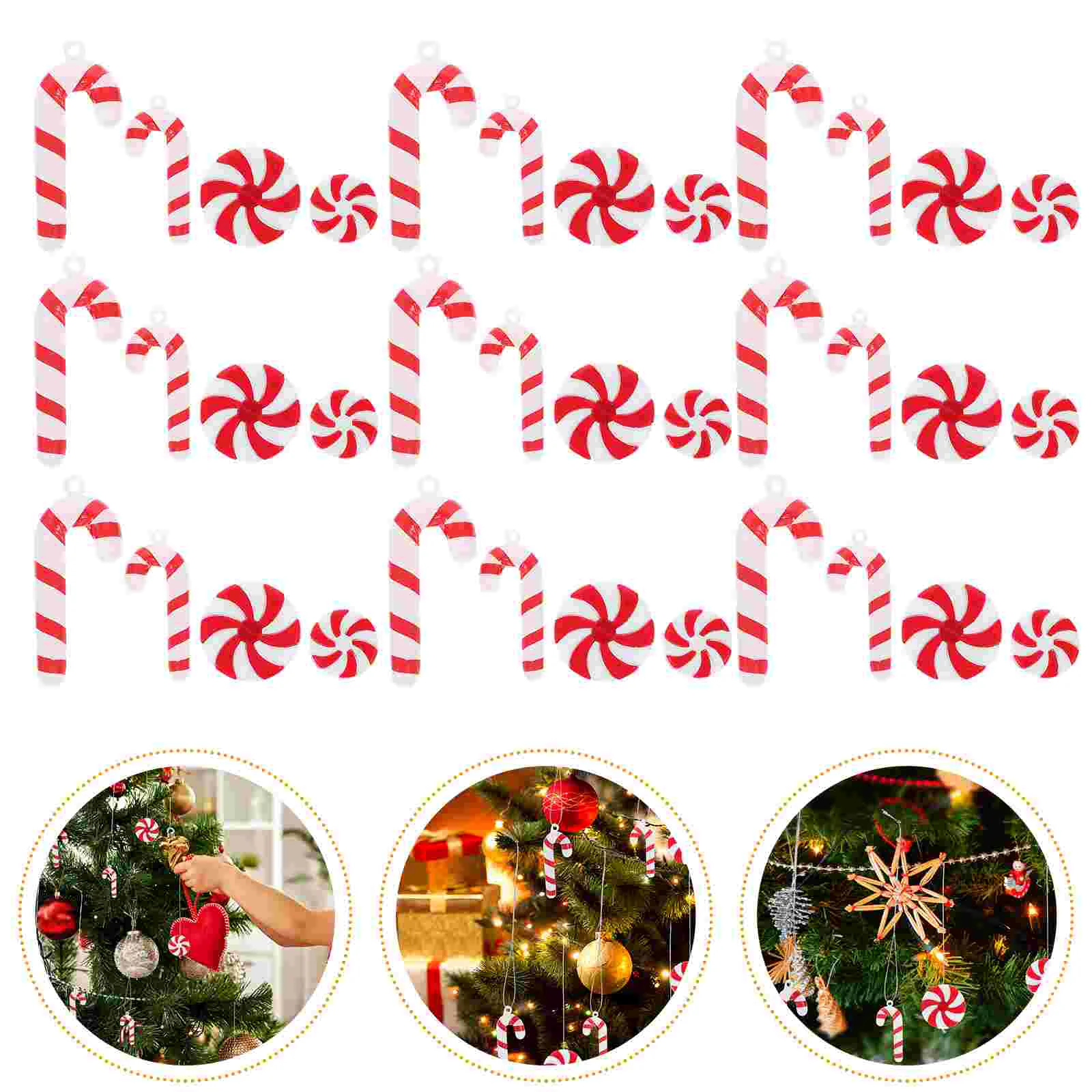 Christmas Utenciles Xmas Tree Hanging Ornaments Lollipops Cane Decors Supplies Candy Decorations
Christmas Utenciles Xmas Tree Hanging Ornaments Lollipops Cane Decors Supplies Candy Decorations