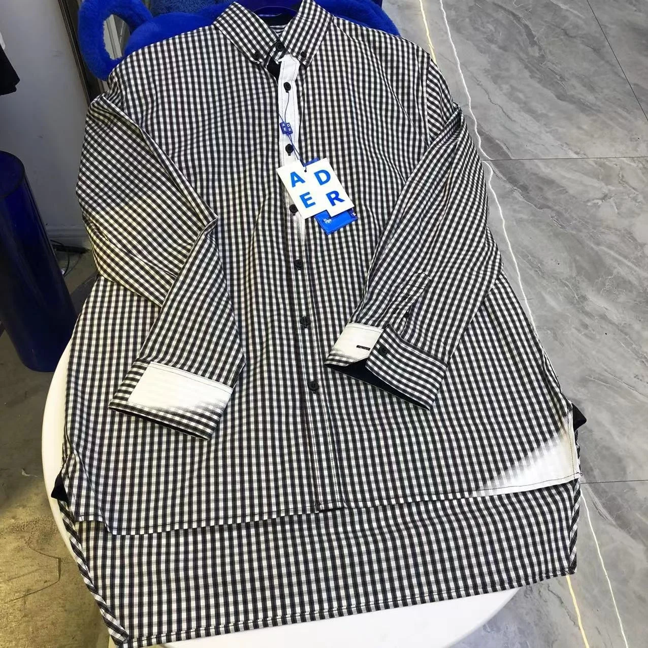 ERROR ADER Shirt Irregular Hem Plaid Men Women 1:1 Oversize Shirt Ader Error Long Sleeve Shirt
ERROR ADER Shirt Irregular Hem Plaid Men Women 1:1 Oversize Shirt Ader Error Long Sleeve Shirt