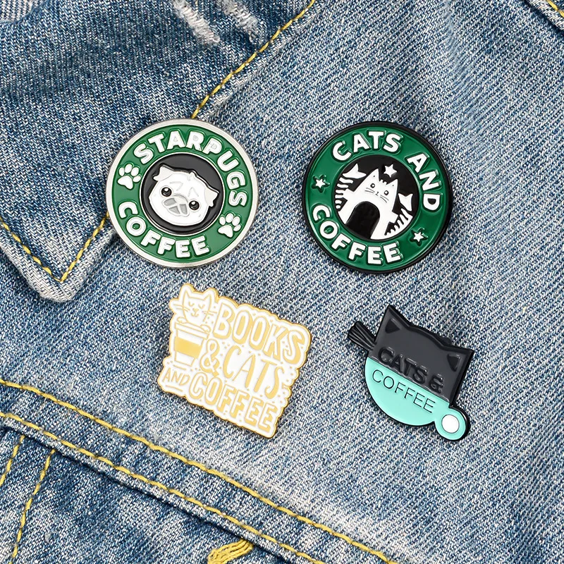 Kitten Coffee Cute Cartoon Pug Cat Brooch for Women Badge Collar Shirt Enamel Pin Brooches for Men Metal Pin Jewelry Accessories
Kitten Coffee Cute Cartoon Pug Cat Brooch for Women Badge Collar Shirt Enamel Pin Brooches for Men Metal Pin Jewelry Accessories