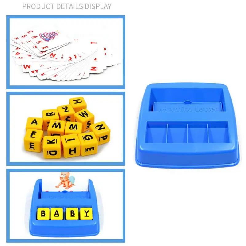 Alphabet Matching Game Word Spelling Games Montessori Early Learning Educational Toy For Preschool & Kindergarten Kids
Alphabet Matching Game Word Spelling Games Montessori Early Learning Educational Toy For Preschool & Kindergarten Kids