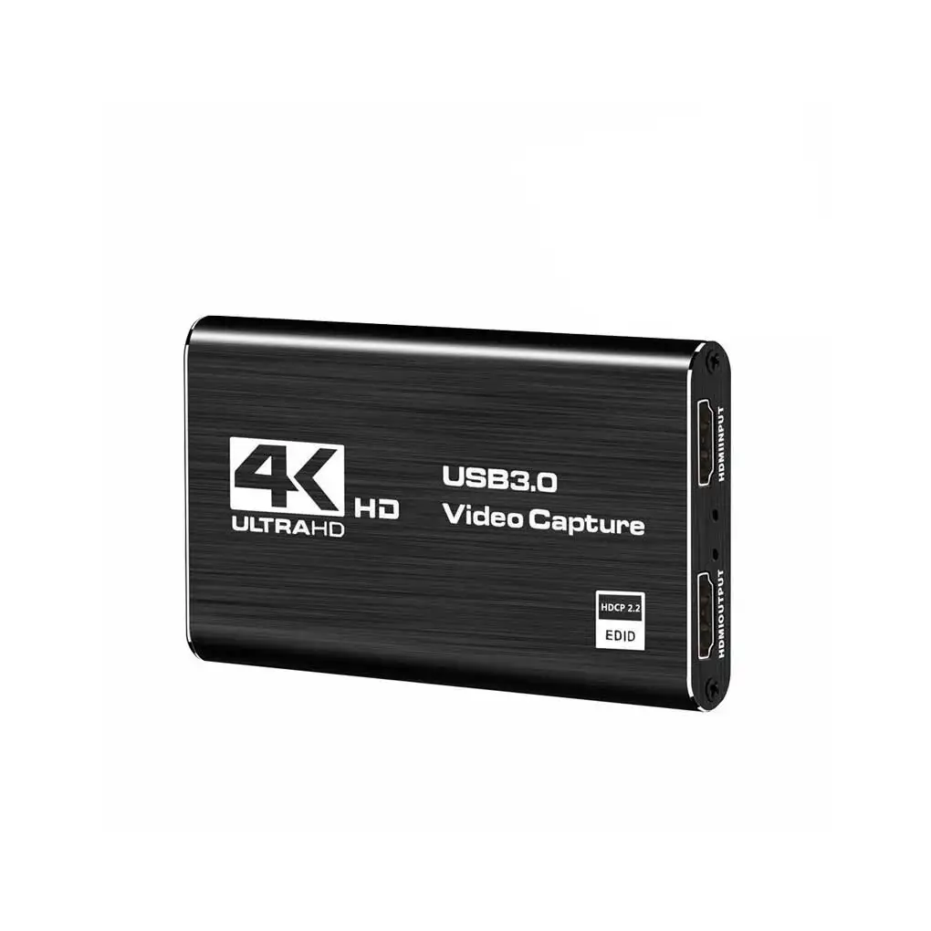 Metal Housing 4K 60HZ Video Capture Card USB 3.0 Professional Computer Laptop Gaming Live Streaming Recorder Recording Box
Metal Housing 4K 60HZ Video Capture Card USB 3.0 Professional Computer Laptop Gaming Live Streaming Recorder Recording Box