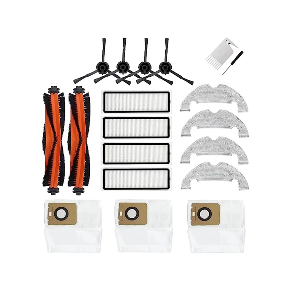 Suitable for Chasing Dream Sweeping Robot Accessories Roller Brush L10Plus Main Brush Side Brush Filter Dust Bag Rag
Suitable for Chasing Dream Sweeping Robot Accessories Roller Brush L10Plus Main Brush Side Brush Filter Dust Bag Rag