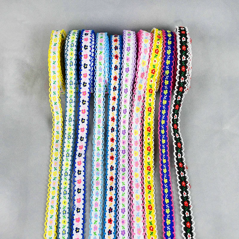 5 Yards 12mm Flower Style Embroidery Lace Trim Ribbon Wedding Decoration Handmade DIY Sewing Crafts Garment Clothing Accessories
5 Yards 12mm Flower Style Embroidery Lace Trim Ribbon Wedding Decoration Handmade DIY Sewing Crafts Garment Clothing Accessories