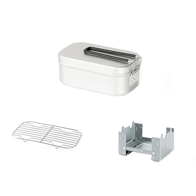 Outdoor Camping Picnic Box Lunch Box Foldable Handle Metal Bento Food Container Travel Camping
Outdoor Camping Picnic Box Lunch Box Foldable Handle Metal Bento Food Container Travel Camping