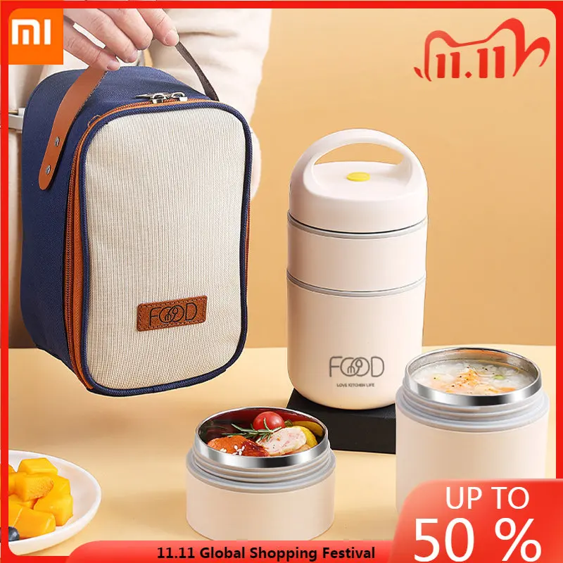 Xiaomi Stainless Steel Vacuum Thermal Lunch Box Winter Insulated Lunch Bag Food Warmer Soup Cup Thermos Containers Lunch Box
Xiaomi Stainless Steel Vacuum Thermal Lunch Box Winter Insulated Lunch Bag Food Warmer Soup Cup Thermos Containers Lunch Box