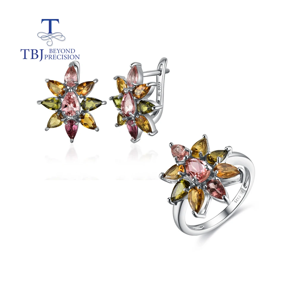 Natural multicolor Tourmaline Ring Earring Jewelry Set for woman 925 sterling silver luxury design woman fine jewelry
Natural multicolor Tourmaline Ring Earring Jewelry Set for woman 925 sterling silver luxury design woman fine jewelry