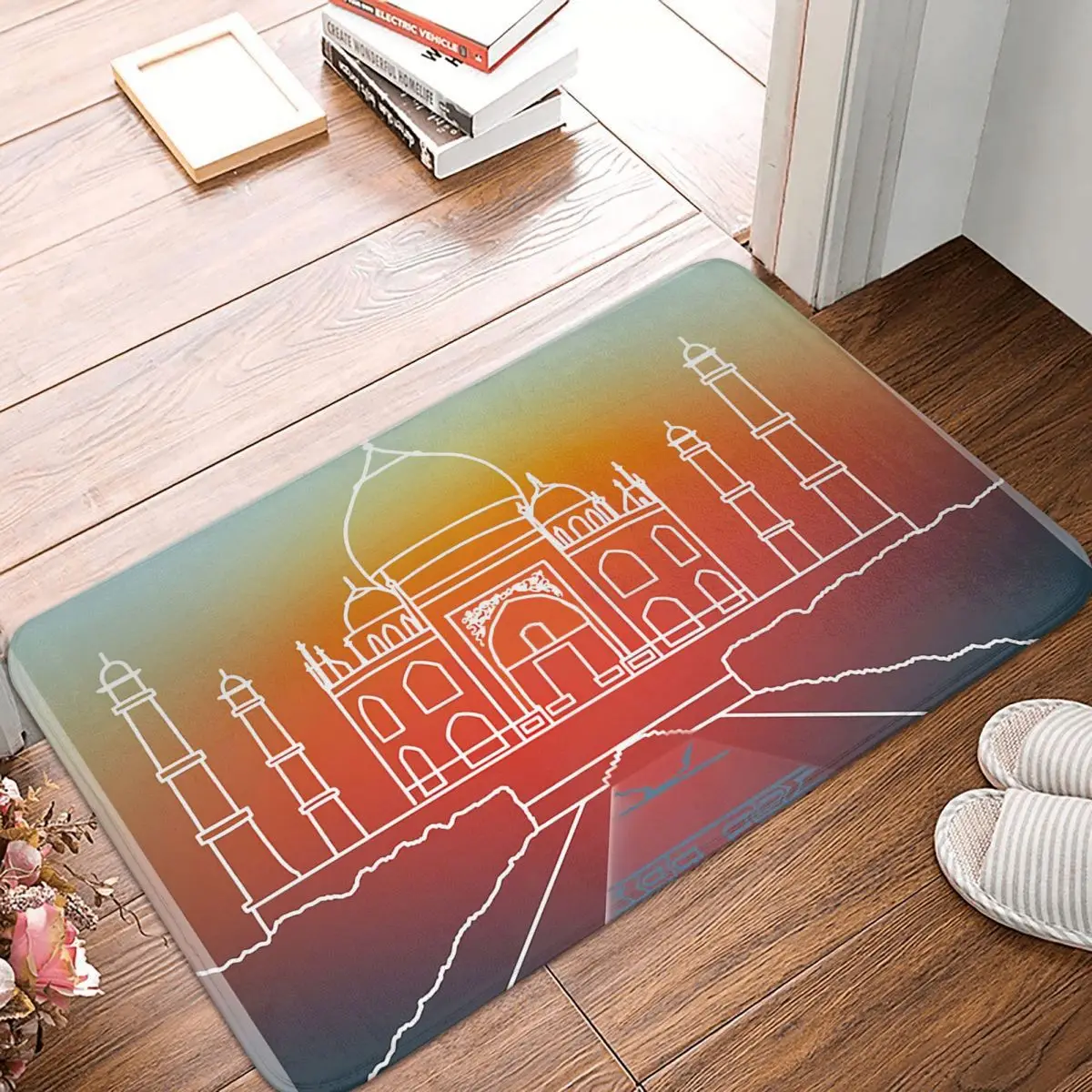 India Art Bathroom Mat Taj Mahal Sunset Doormat Kitchen Carpet Entrance Door Rug Home Decoration
India Art Bathroom Mat Taj Mahal Sunset Doormat Kitchen Carpet Entrance Door Rug Home Decoration