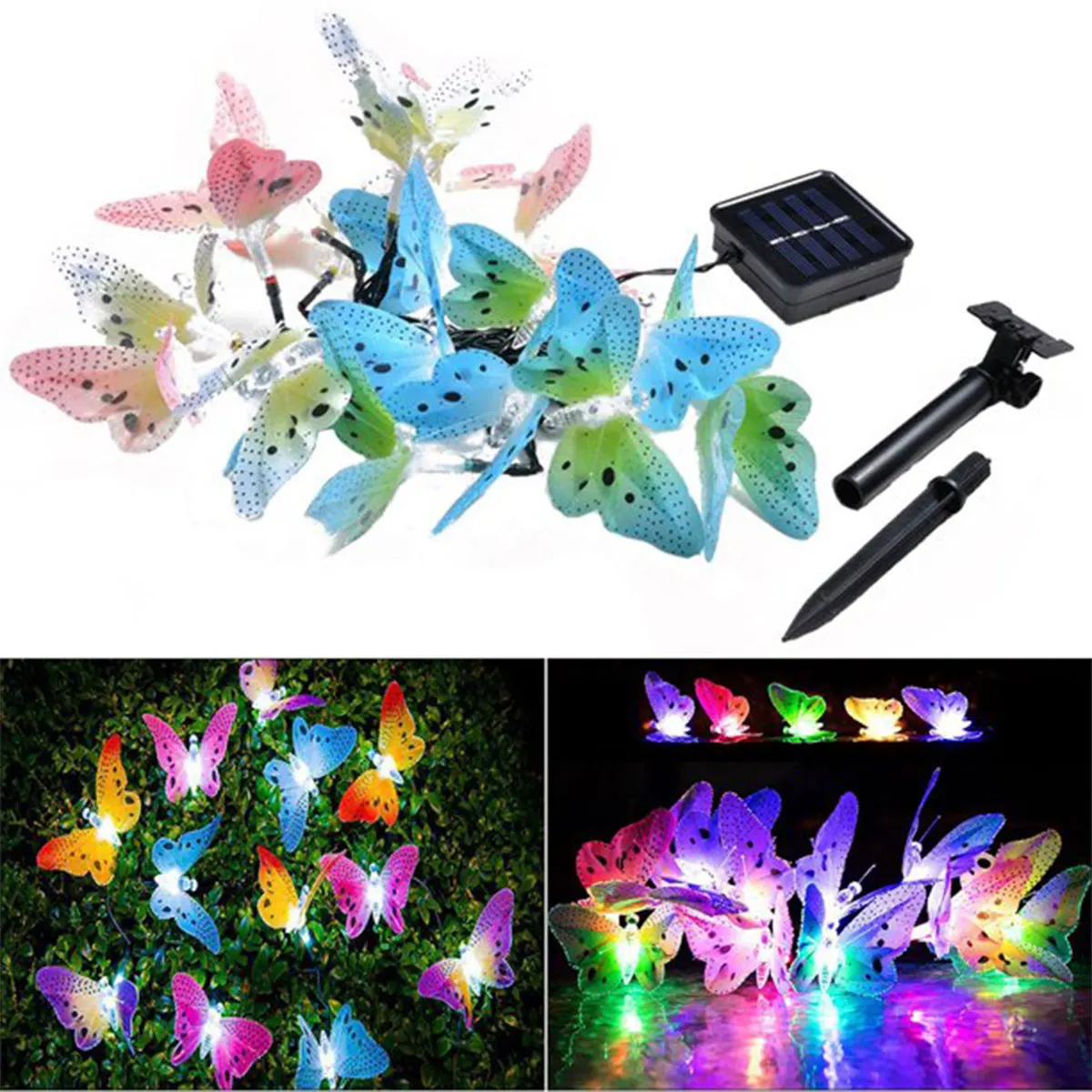 New Solar Butterfly Light String with 20 LEDs IP65 Waterproof Butterfly Light LED Solar Butterfly Fairy Light Outdoor Butterfly
New Solar Butterfly Light String with 20 LEDs IP65 Waterproof Butterfly Light LED Solar Butterfly Fairy Light Outdoor Butterfly