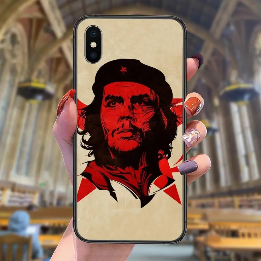 Che Guevara красный флаг дешевый настоящий черный чехол Модный для Galaxy S30 S21 S20 Fe S10 S10E S9