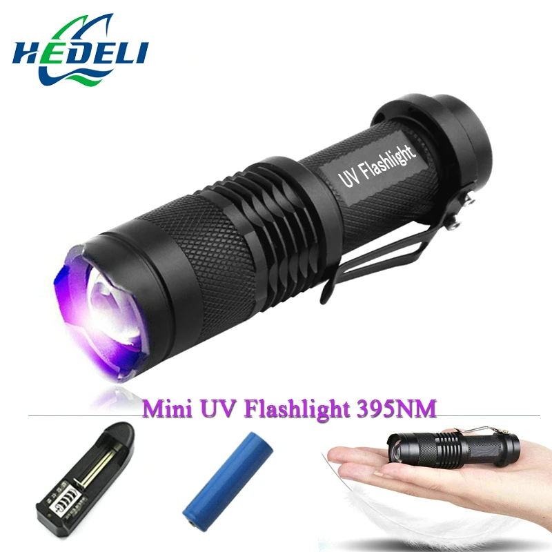 LED UV Flashlight With Zoom Function Mini UV AA battery 365nm & 395nm Inspection Lamp Pet Urine Stain Detector Tools UV Lamp
LED UV Flashlight With Zoom Function Mini UV AA battery 365nm & 395nm Inspection Lamp Pet Urine Stain Detector Tools UV Lamp