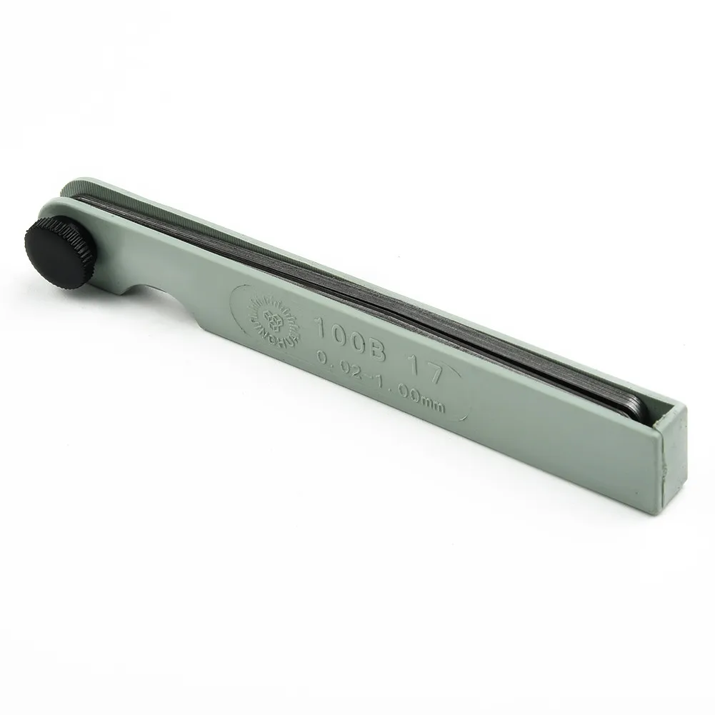 1 Set 100mm Length Metric Feeler Gauge 17 Blade Gap Filler 0.02-1.00mm Thickness Measurement Layout Tool
1 Set 100mm Length Metric Feeler Gauge 17 Blade Gap Filler 0.02-1.00mm Thickness Measurement Layout Tool