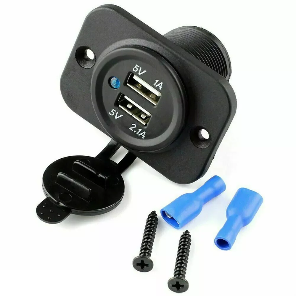 Car Motorcycle Cigarette Lighter 12V Socket Dual USB Power Adapter Charger Plug Splitter Waterproof Charger
Car Motorcycle Cigarette Lighter 12V Socket Dual USB Power Adapter Charger Plug Splitter Waterproof Charger